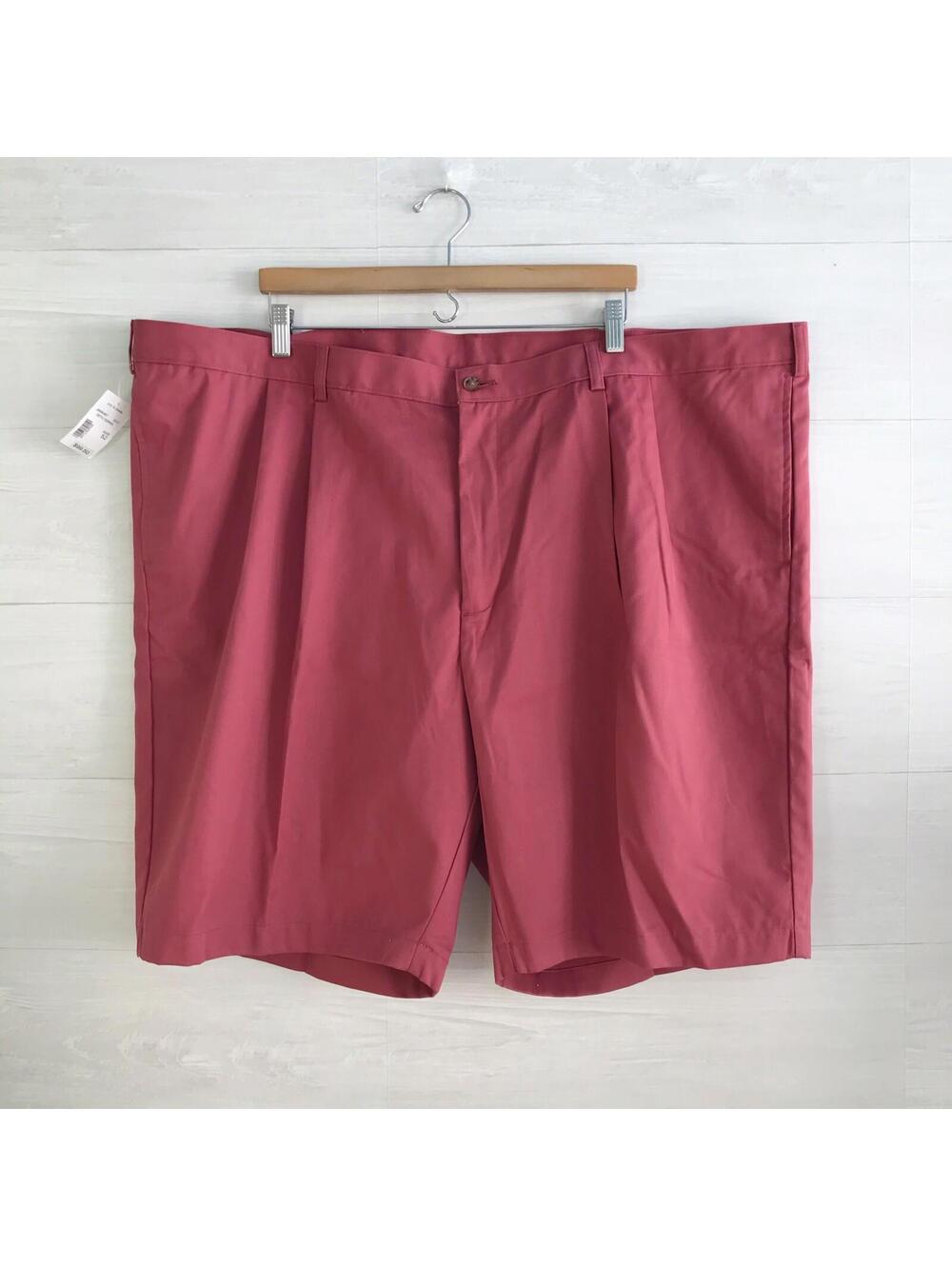 NWT Jos A Bank - Traveler - Dusty pink chino pleated shorts, 52